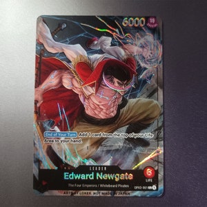 Edward Newgate - Chef de file des oeuvres d'art originales personnalisées du JCC One Piece *foil* et *gaufrage*