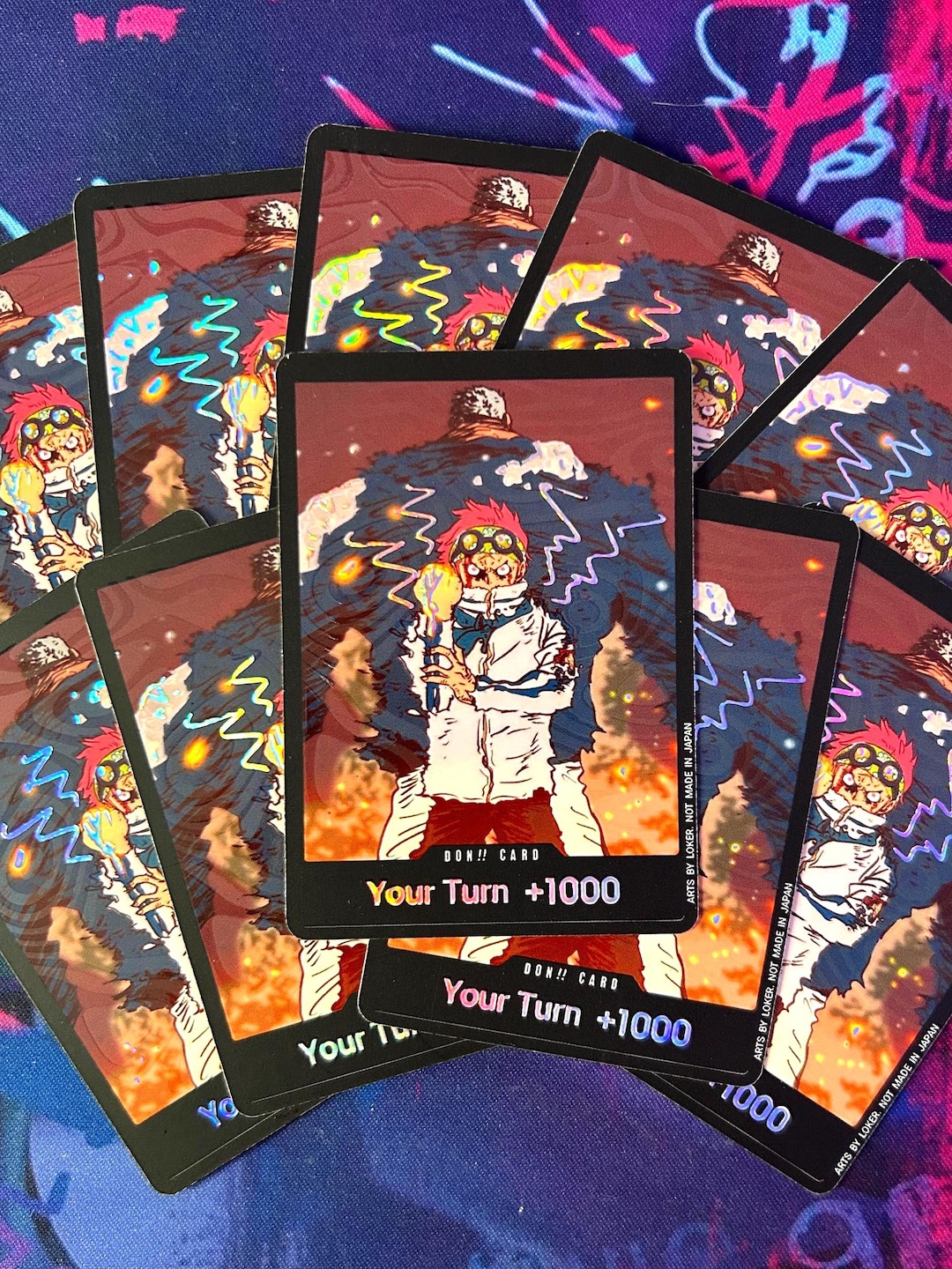 10x DON!! ~ Koby - One Piece TCG Custom DON!! Cards *foil* & *emboss ...