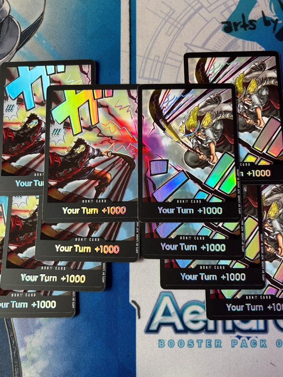 Roger Vs Whitebeard One Piece TCG Custom Foil DON!! Cards - Etsy