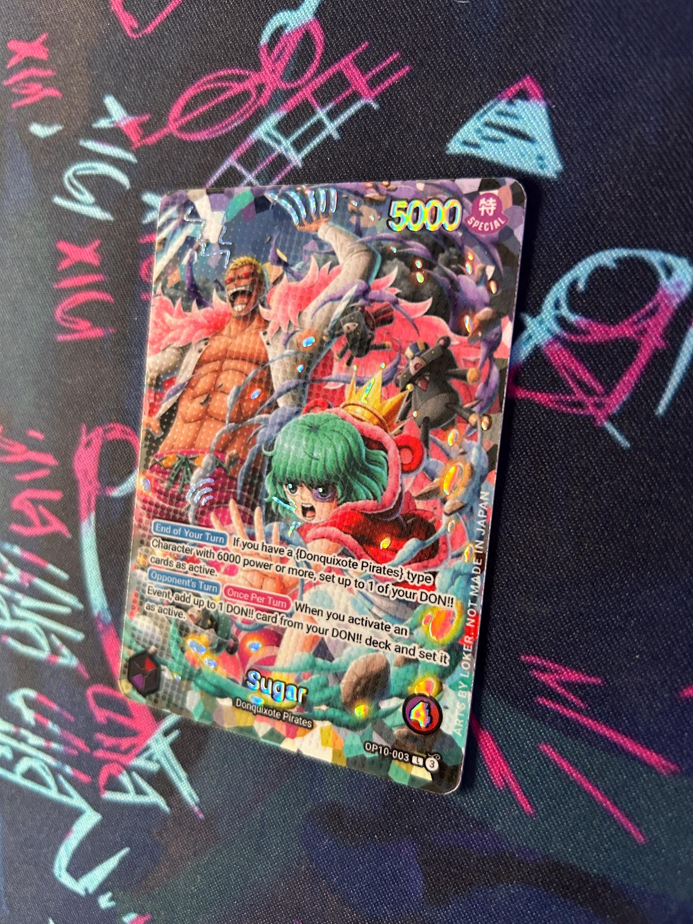 sugar one piece card game - TCG Custom Alt Art Leader *foil* & *emboss* SR Number ONE PIECE CARD GAME/☆Promotional Cards]Sugar