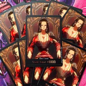 10x Rose Gold DON!! ~ Boa Hancock - One Piece TCG Custom DON!! Cards *Foil* & *Emboss*