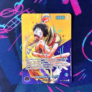 OP11 Luffy (lakers) - One Piece TCG Custom Alt Art Leader *foil