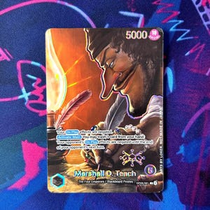Blackbeard - One Piece TKG Custom Alt Art Anführer *Folie* & *Prägung*