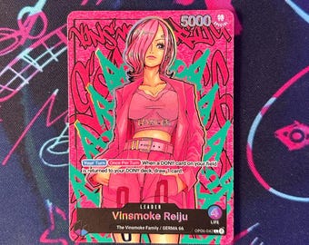 Reiju 2 - One Piece TCG Custom Alt Art Leader *foil* & *emboss* - Etsy