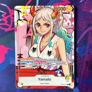Yamato - Leader artistique personnalisé One Piece TCG *Foile* et *gaufrage*