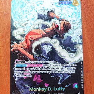 OP09 Luffy 2 - One Piece TCG Custom Alt Art Leader *Foil* & *Emboss*