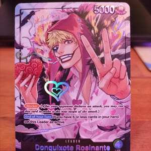 Don Quichotte Rosinante - Leader artistique personnalisé One Piece TCG * feuille * et * gaufrage *