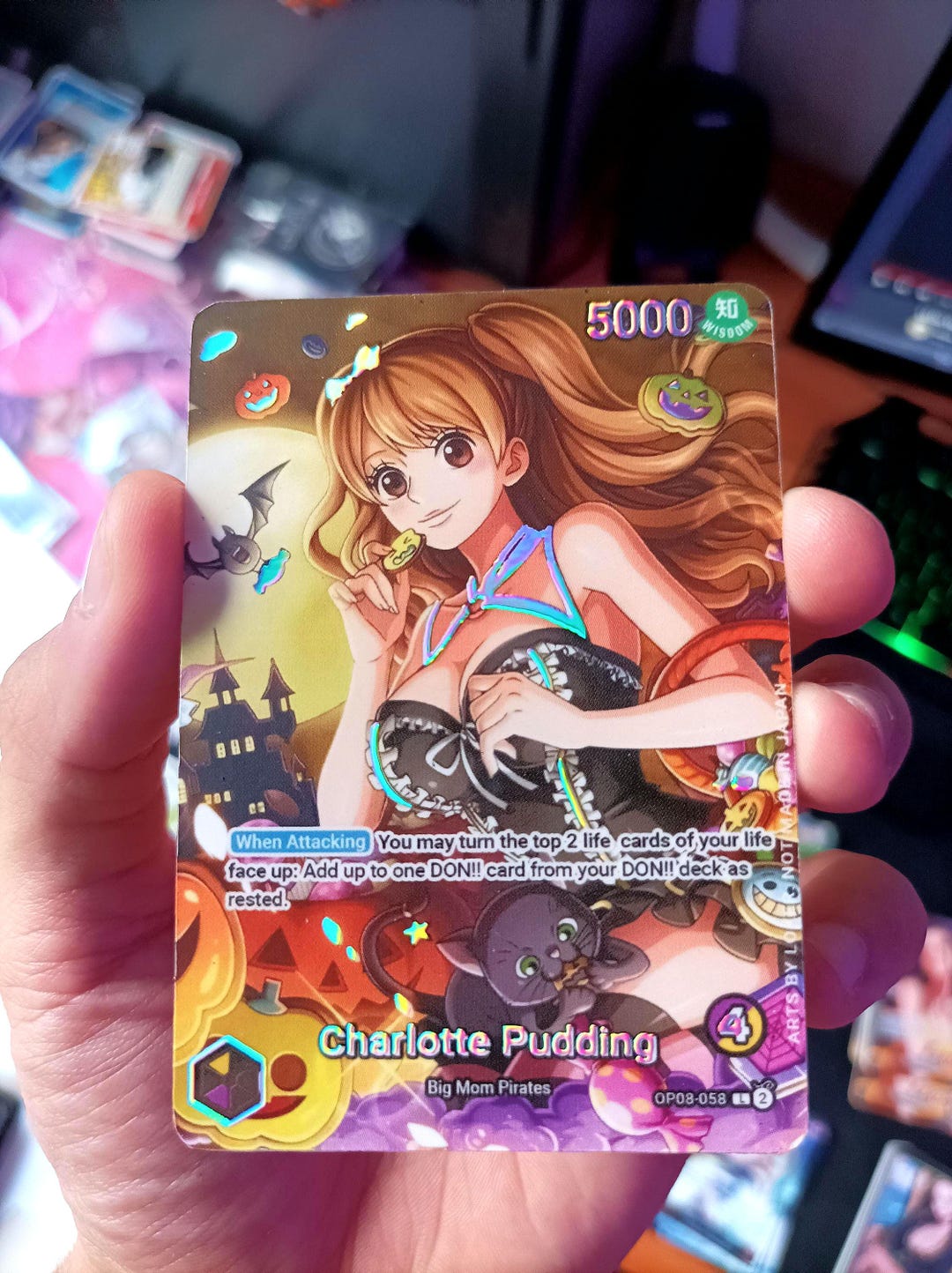 Charlotte Pudding - One Piece TCG Custom Alt Art Leader *foil ...