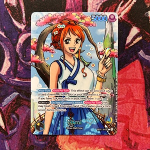 OP11 Nami (Wano) - One Piece TCG Custom Alt Art Leader *Foil* & *Emboss*