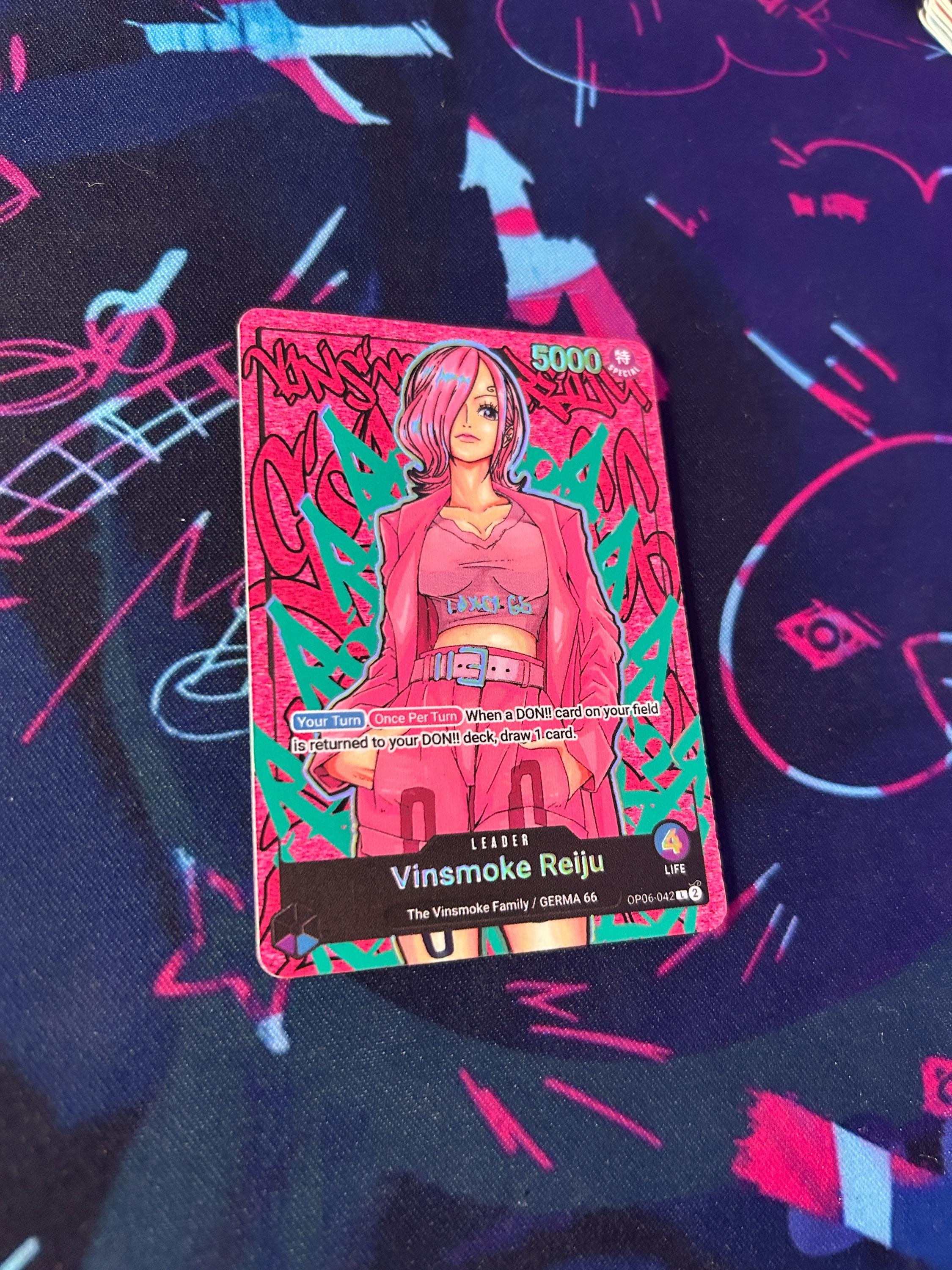 one piece tcg reiju deck OP12-063 Vinsmoke (SR) Corner The item may be similar but not exactly the same as the image (e.g One Piece TCG Reiju Deck