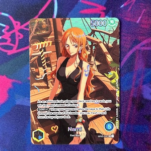 Nami - One Piece TKG Custom Alt Art Anführer *Folie* & *Prägung*
