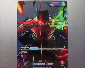 Roronoa Zoro - One Piece TCG Custom Alt Art Leader *foil