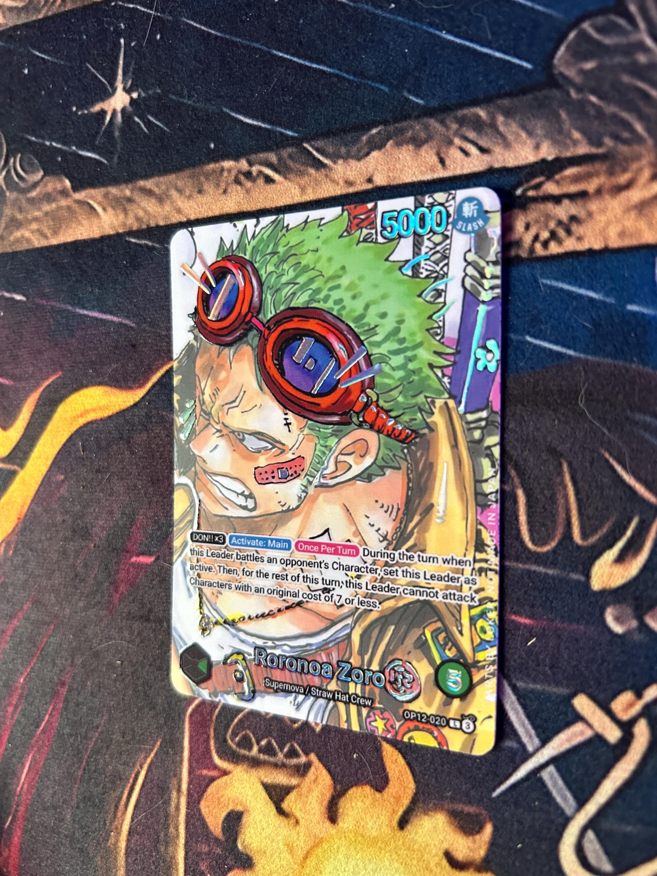 Roronoa Zoro OP12 (manga) - One Piece TCG Custom Alt Art Leader
