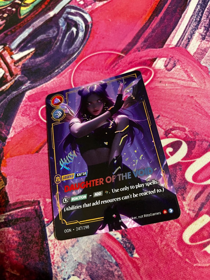 Kai'sa - Riftbound TCG Custom Alt Art Legend Card *foil* & *emboss* - Etsy