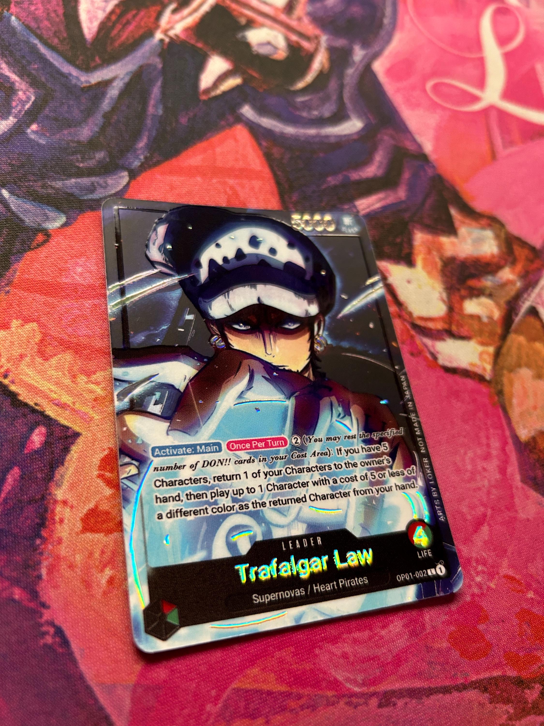 RG Law (OP01) - One Piece TCG Custom Alt Art Leader *foil