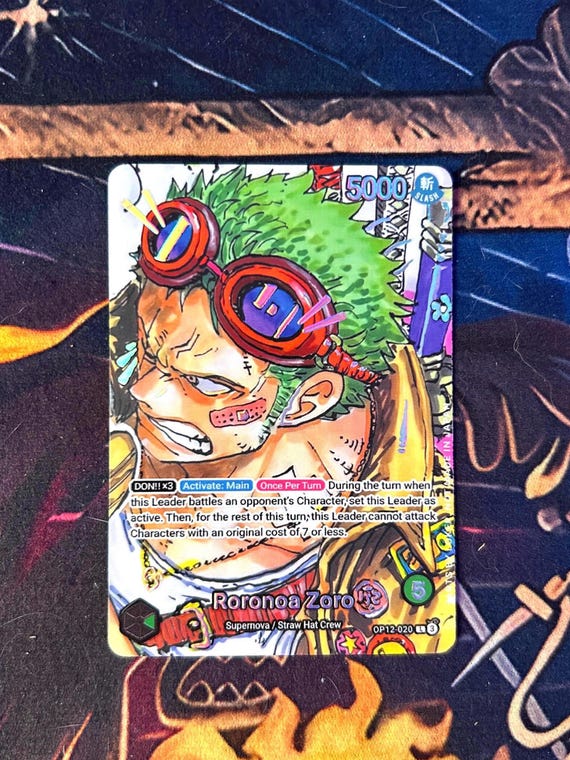Roronoa Zoro OP12 (manga) - One Piece TCG Custom Alt Art Leader