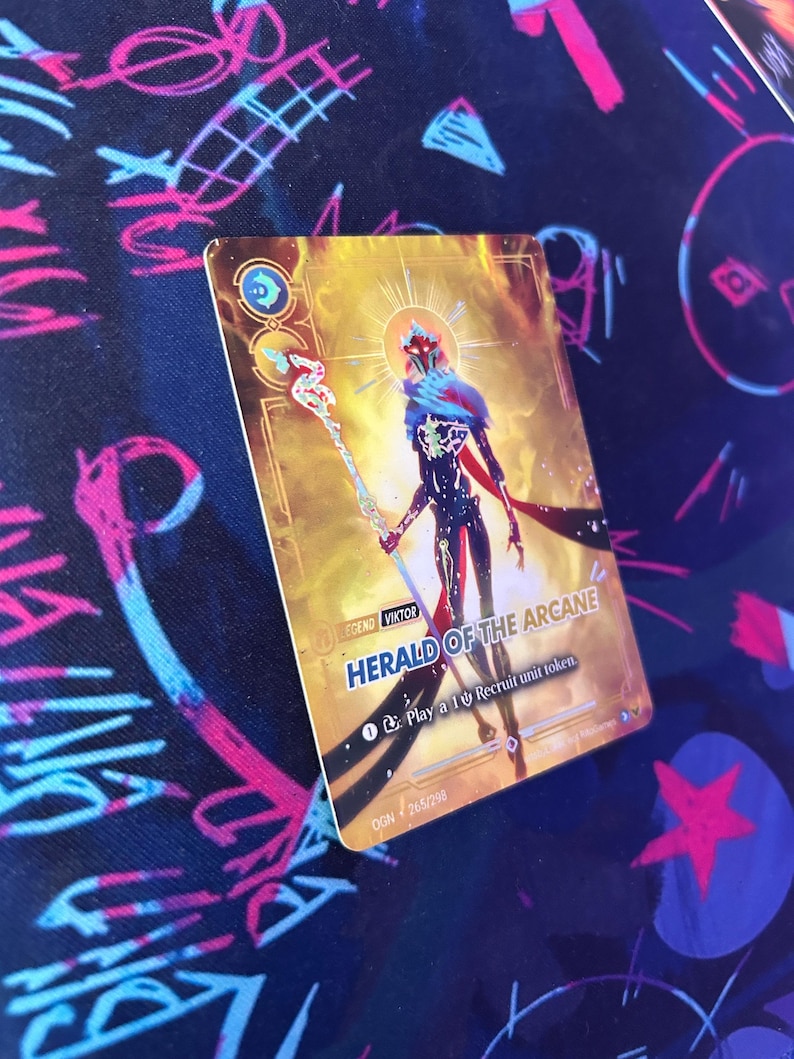 Viktor - Riftbound TCG Custom Alt Art Legend Card *foil* & *emboss* - Etsy