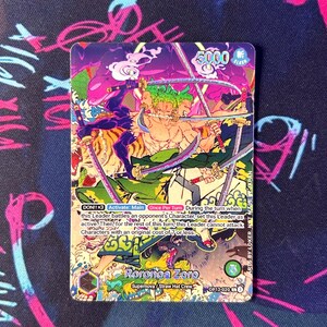 One Piece Zoro Holo Sleeves – 60 Card Sleeves For OP TCG – Waifuworldshop