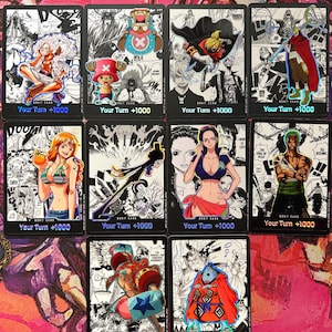 10x DON!! ~ Ciurma di Cappello di Paglia - One Piece TCG Carte DON!! Personalizzate *Foil* e *Emboss*