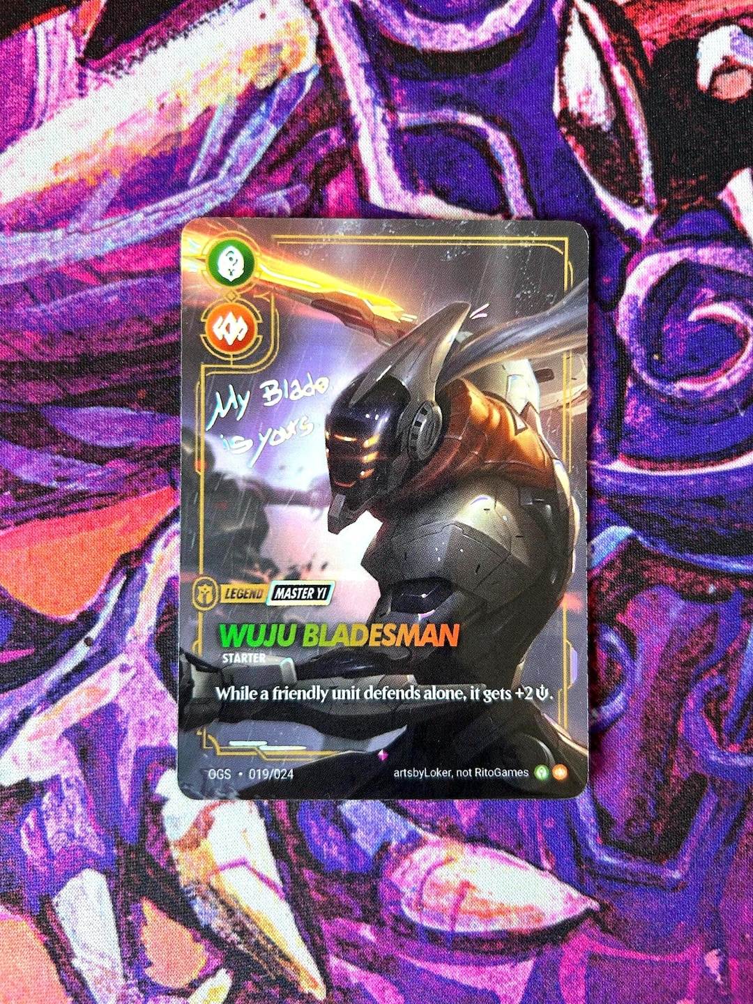 Master Yi - Riftbound TCG Custom Alt Art Legend Card *foil* & *emboss ...
