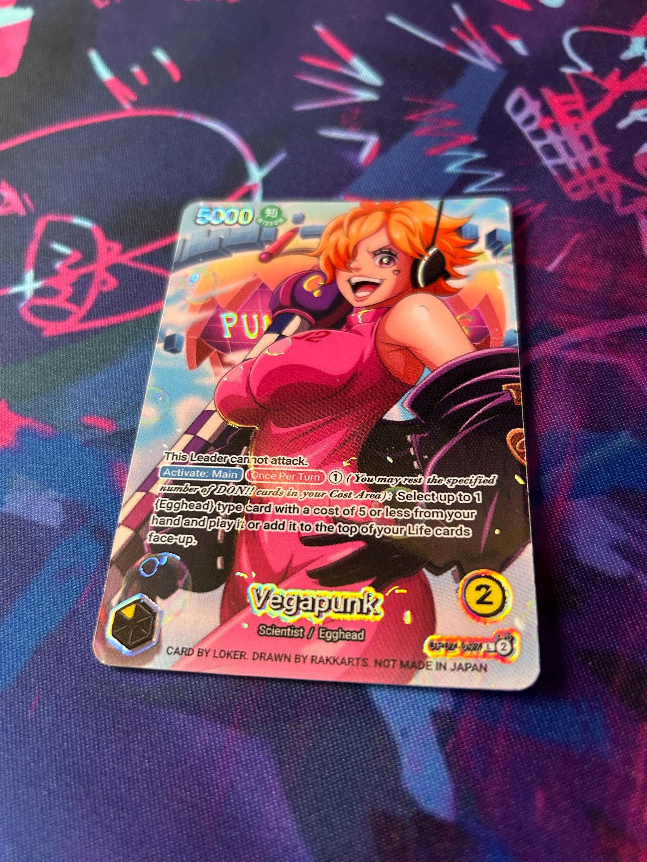Vegapunk (lilith) - One Piece TCG Custom Alt Art Leader *foil