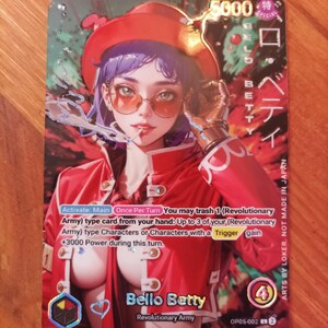 Bello Betty - Chef de file des oeuvres d'art originales personnalisées du JCC One Piece *foil* et *gaufrage*