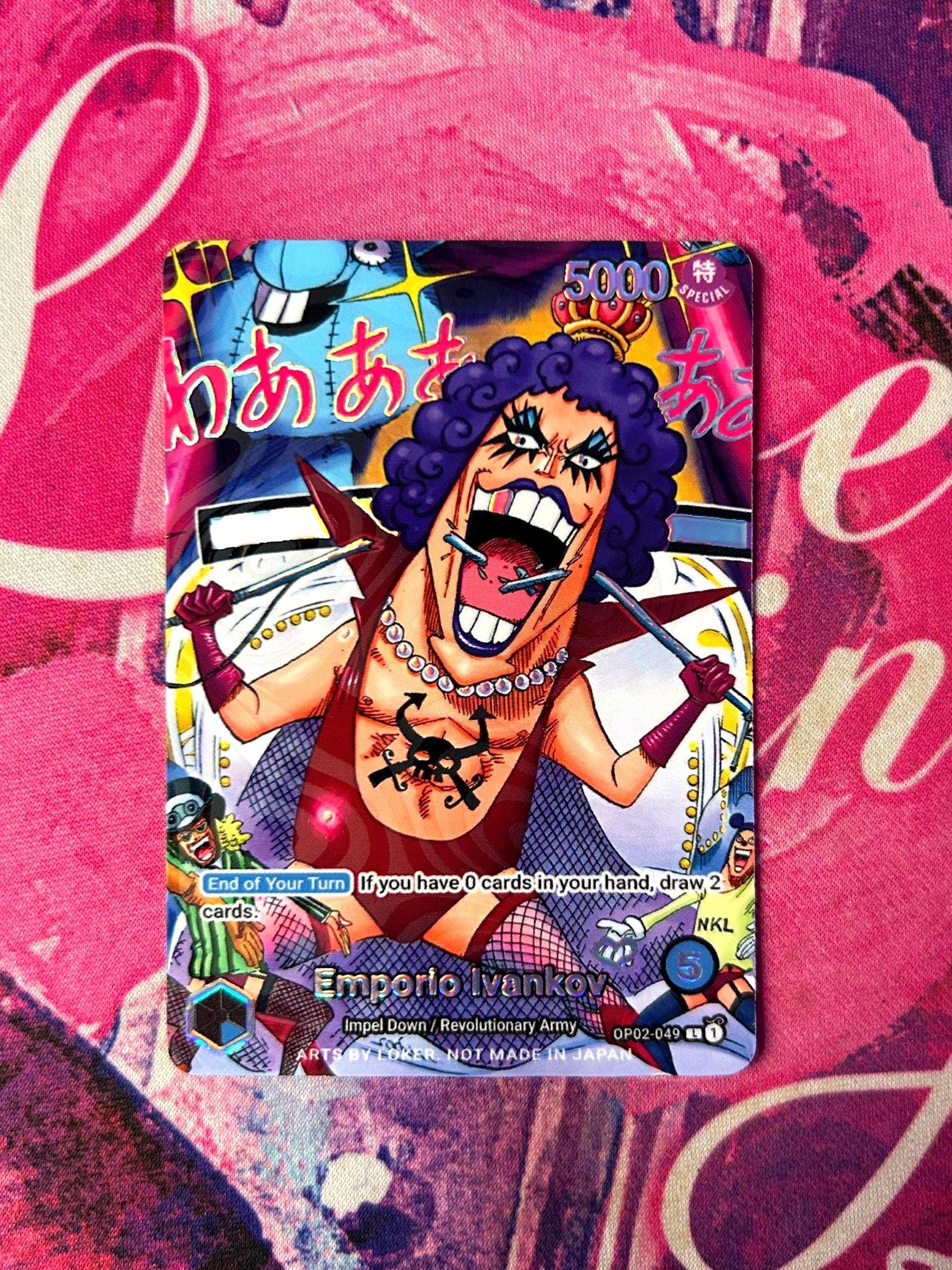one piece tcg ivankov deck OP06-003 EMPORIO Character Card (Red) English  JaqJnr 6000 Subtype(s) Anyone got a good U