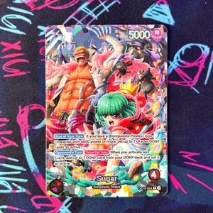 Sugar - One Piece TCG Custom Alt Art Leader *Foil* &  *Emboss*