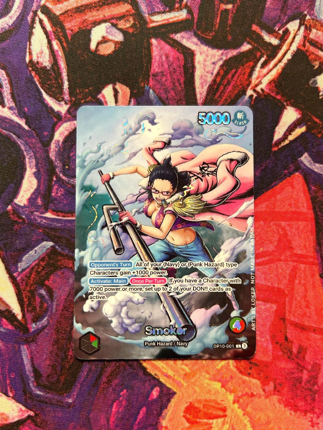 Smoker - One Piece TCG Custom Alt Art Leader *foil