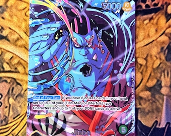 Jinbe - One Piece TCG Custom Alt Art Leader *Foil* &  *Emboss*