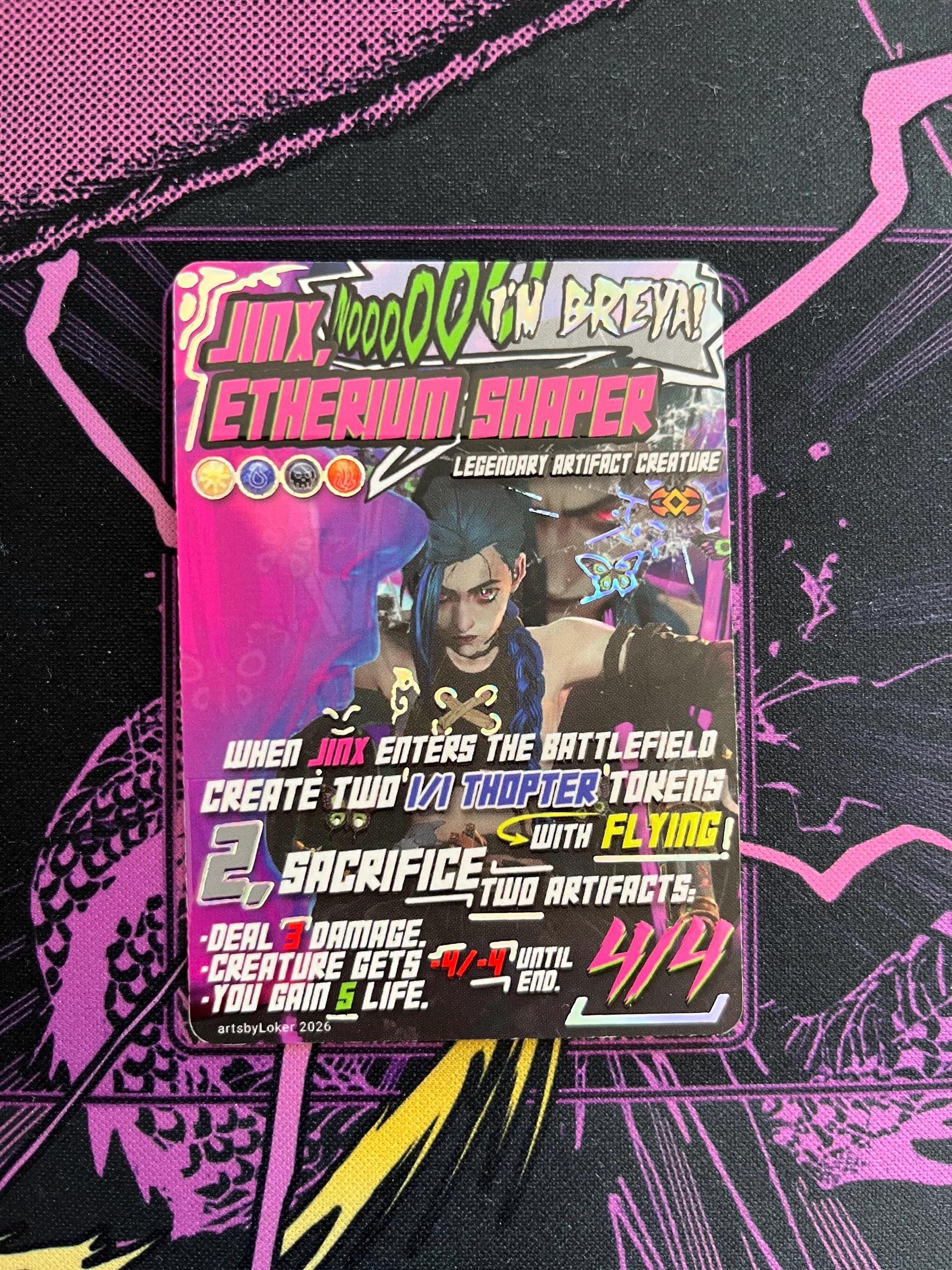 Jinx as Breya, Etherium Shaper - Magic the Gathering TCG Custom