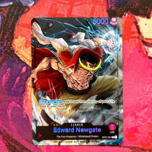 Edward Newgate - Chef de file des oeuvres d'art originales personnalisées TCG en une pièce * feuille * et * gaufrage *