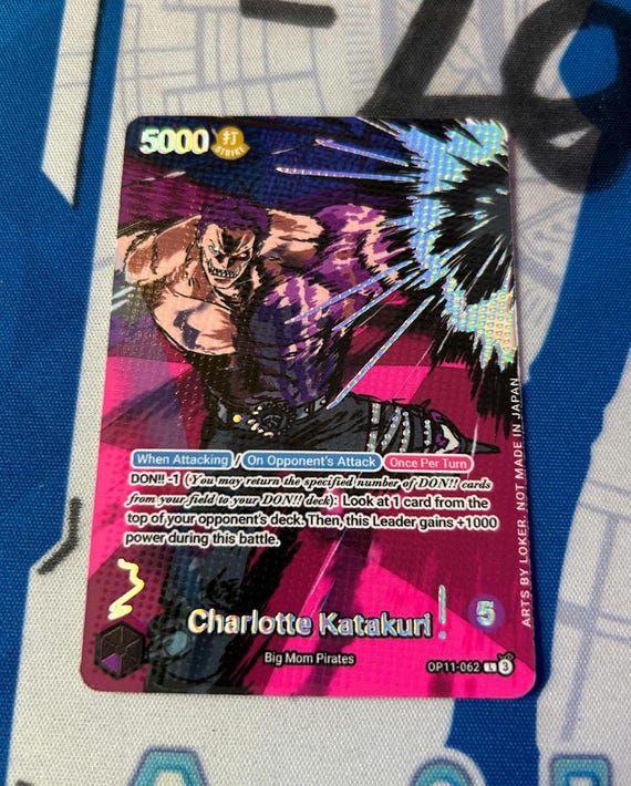 Buy Katakuri OP11 - One Piece TCG Custom Alt Art Leader *foil* & *emboss*  Online in India - Etsy