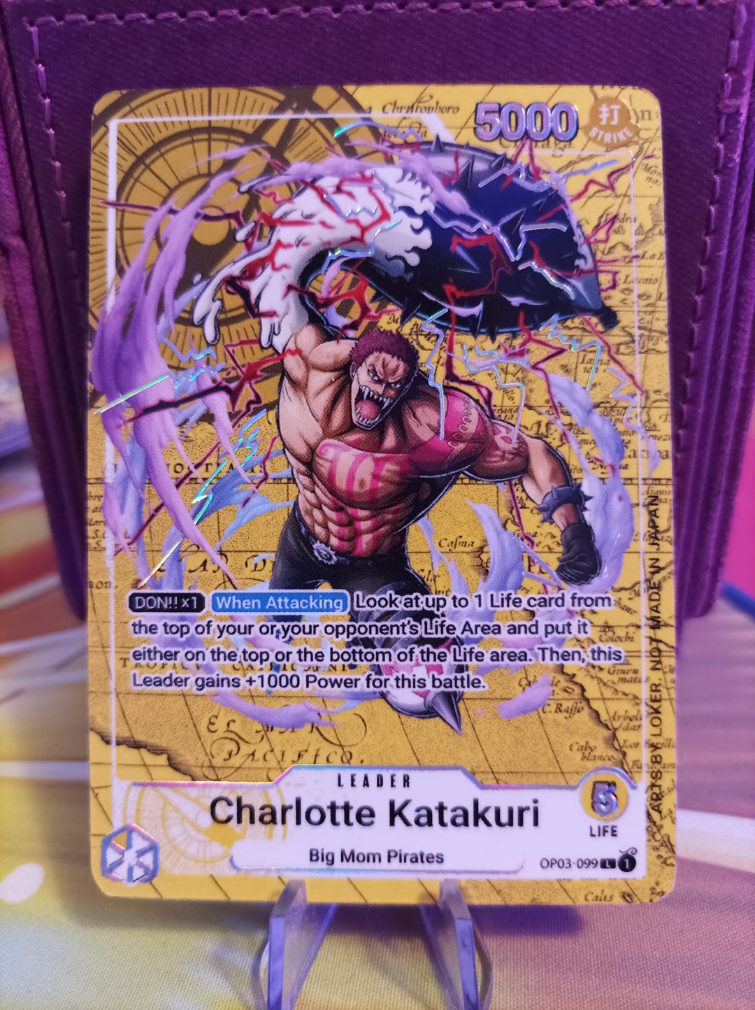 Katakuri OP03 - One Piece TCG Custom Alt Art Leader *foil