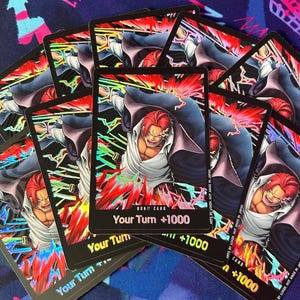 10x DON!! ~ Shanks - One Piece TCG Custom DON!! Cards *Foil* & *Emboss*