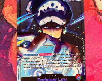RG Law (OP01) - One Piece TCG Custom Alt Art Leader *foil