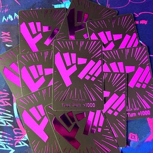 10x violet DON !! -One Piece TCG Custom DON !! Cartes *feuille* et *gaufrage*