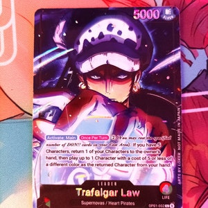 RG Law (OP01) - Leader artistique personnalisé One Piece TCG *Film* et *gaufrage*