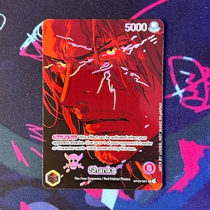 Shanks 2 - Leader artistique personnalisé TCG en une pièce *foil* et *gaufrage*
