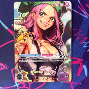 Bijoux Bonney - One Piece TCG Custom Alt Art Leader *Foile* et *gaufrage*