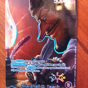 Barbe Noire - Leader artistique personnalisé One Piece TCG *aluminium* et *gaufrage*
