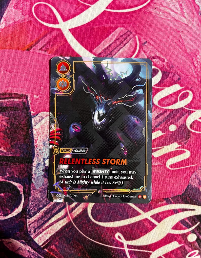 Volibear - Riftbound TCG Custom Alt Art Legend Card *foil* & *emboss ...