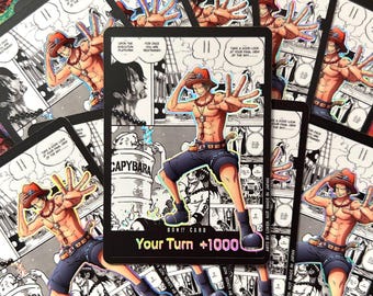 10x DON!! ~ Portgas D. Ace - One Piece TCG Custom DON!! Cards *Foil* & *Emboss*