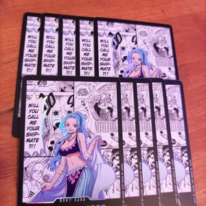 10x DON !! ~ Nefertari Vivi - One Piece TCG Custom DON !! Cartes *feuille* et *gaufrage*