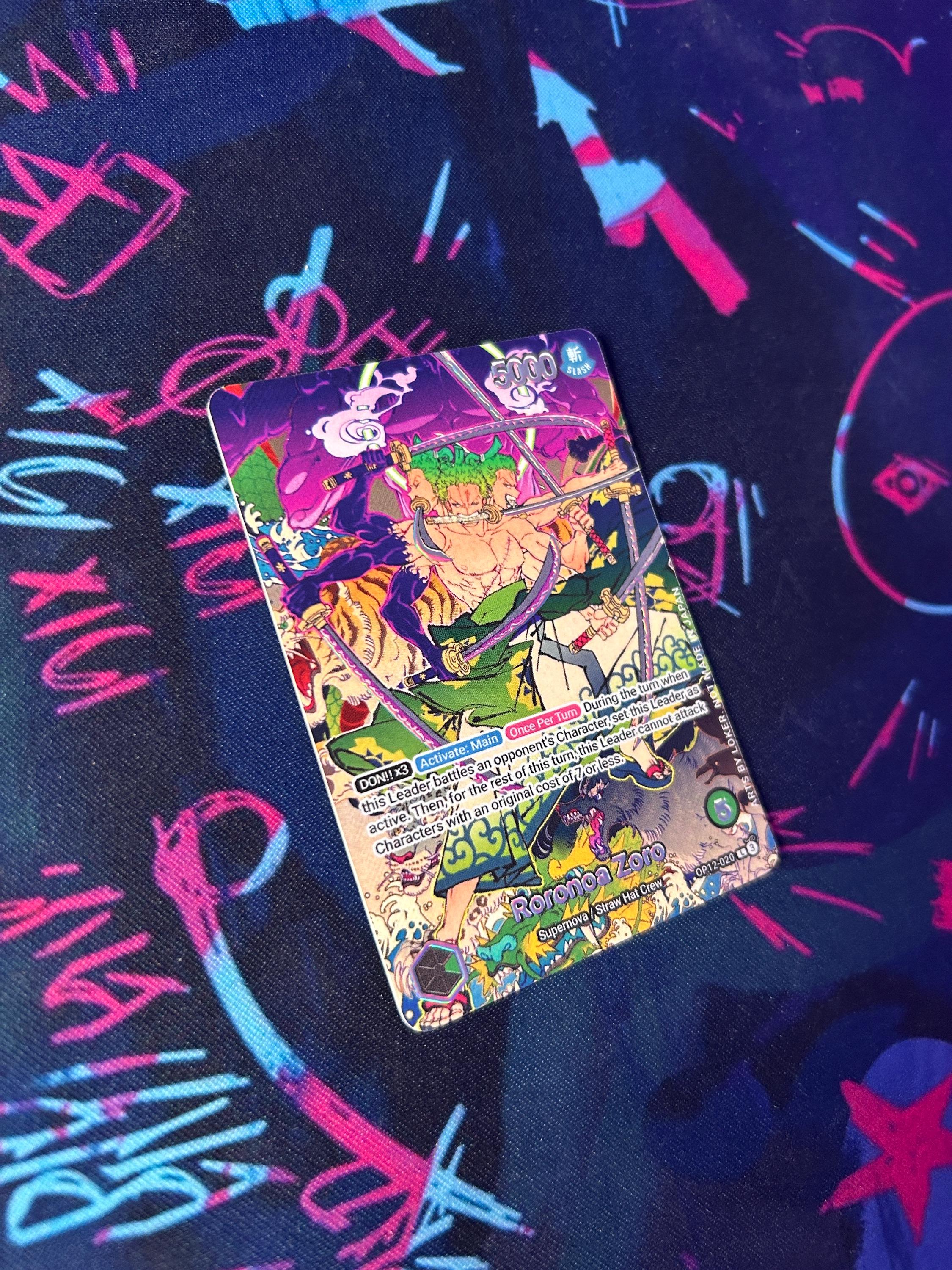 Roronoa Zoro OP12 - One Piece TCG Custom Alt Art Leader *foil