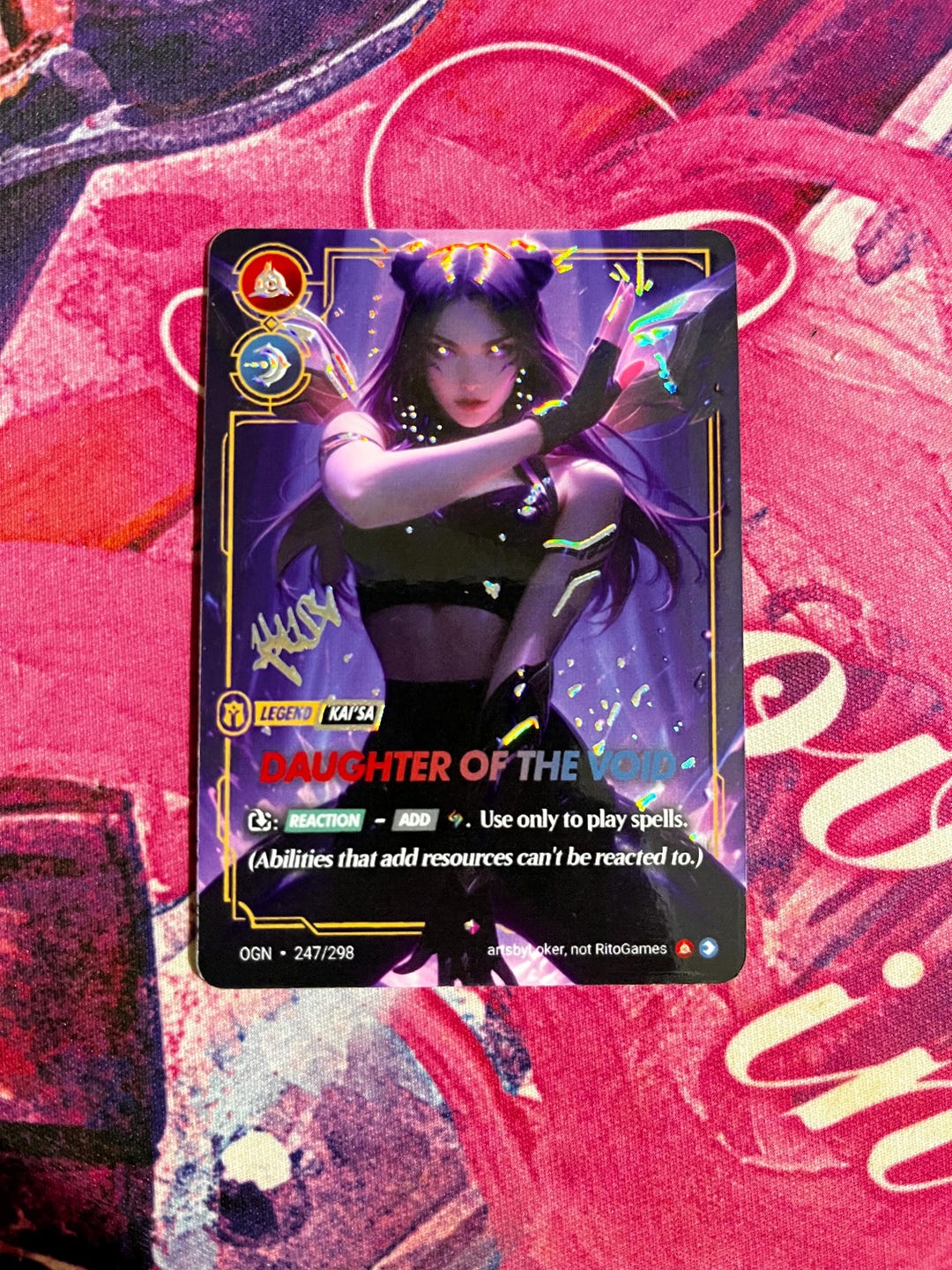 Kai'sa - Riftbound TCG Custom Alt Art Legend Card *foil* & *emboss* - Etsy