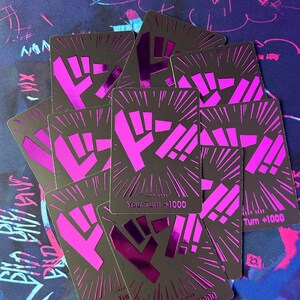 10x Purple DON!! - One Piece TCG Custom DON!! Cards *Foil* & *Emboss*