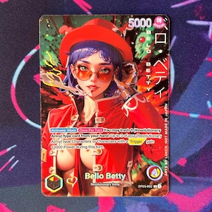 Bello Betty - One Piece TKG Custom Alt Art Anführer *Folie* & *Prägung*