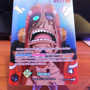 Usopp - Chef de file des oeuvres d'art originales personnalisées du JCC One Piece *foil* et *gaufrage*