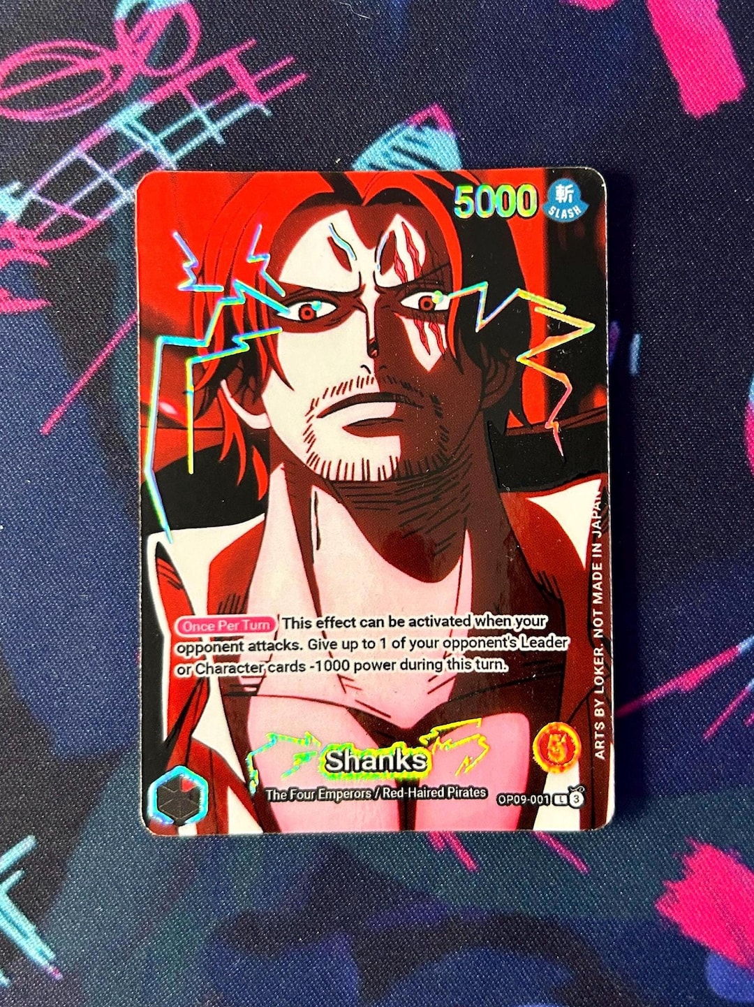 2023 ONE PIECE シャンクス ALT. ARTカード Shanks - One Piece TCG Custom Alt Art Leader *foil